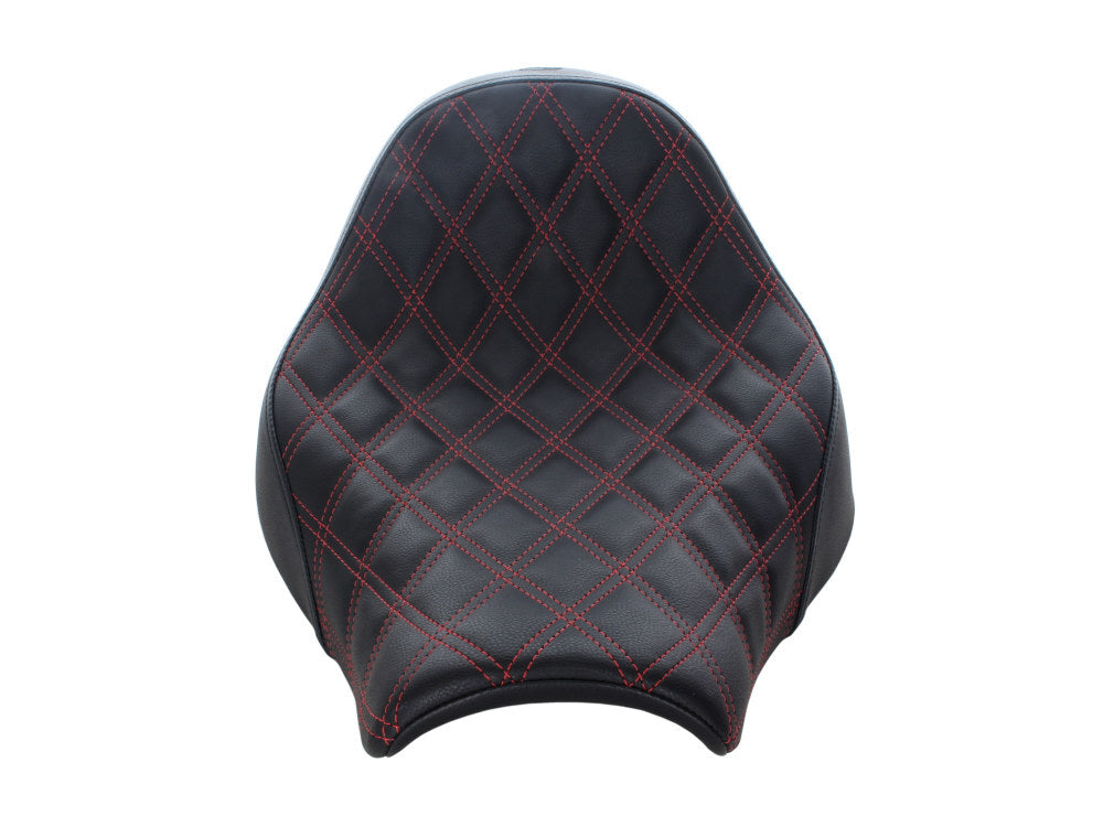 Saddlemen SAD-818-31-002LS-RD Renegade LS Solo Seat w/Red Double Diamond Lattice Stitch for Breakout 18-22