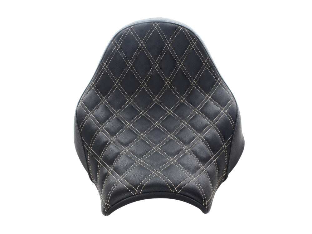 Saddlemen SAD-818-31-002LS-SI Renegade LS Solo Seat w/Silver Double Diamond Lattice Stitch for Breakout 18-22