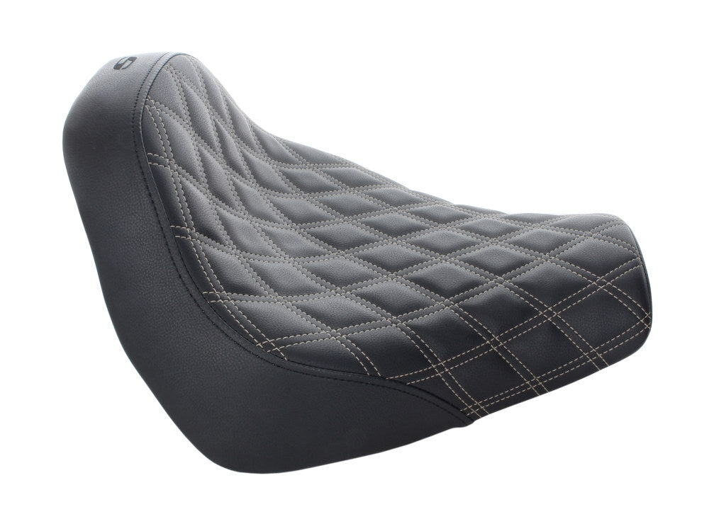 Saddlemen SAD-818-31-002LS-SI Renegade LS Solo Seat w/Silver Double Diamond Lattice Stitch for Breakout 18-22