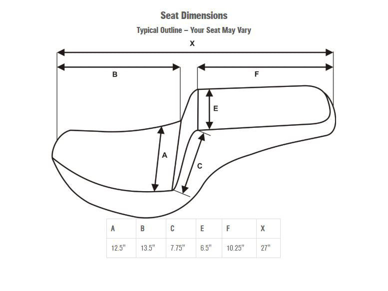 Saddlemen SAD-818-31-172 Step-Up Front LS Dual Seat w/Black Double Diamond Lattice Stitch for Breakout 18-22