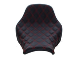 Saddlemen SAD-818-33-002LS-RD Renegade LS Solo Seat w/Red Double Diamond Lattice Stitch for Softail Deluxe/Heritage Classic 18-Up