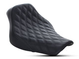 Saddlemen SAD-818-33-002LS Renegade LS Solo Seat w/Black Double Diamond Lattice Stitch for Softail Deluxe/Heritage Classic 18-Up