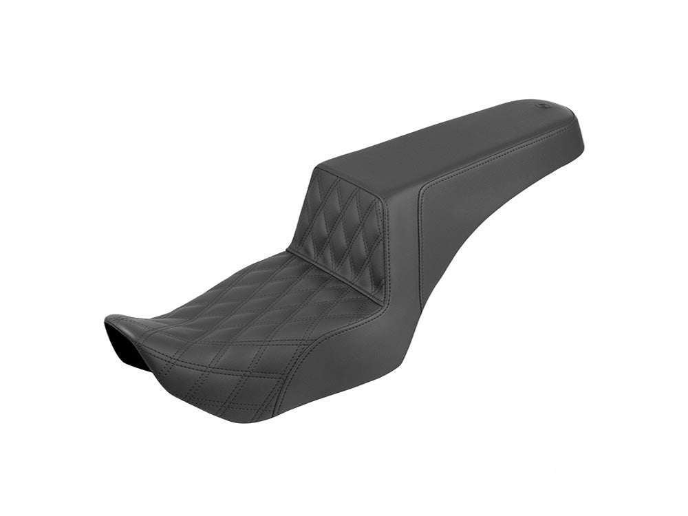 Saddlemen SAD-822-11-172 Step-Up LS Dual Seat w/Black Double Diamond Lattice Stitch for Harley-Davidson Nightster 975 22-Up