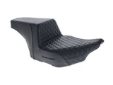 Saddlemen SAD-823-07-17700 Step-Up HC Dual Seat w/Black Honeycomb Stitch for CVO Touring 23-Up/Street Glide/Road Glide 24-Up