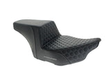 Saddlemen SAD-823-07-17702 Step-Up HC Dual Seat w/Grey Honeycomb Stitch for CVO Touring 23-Up/Street Glide/Road Glide 24-Up