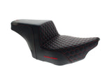 Saddlemen SAD-823-07-17704 Step-Up HC Dual Seat w/Red Honeycomb Stitch for CVO Touring 23-Up/Street Glide/Road Glide 24-Up