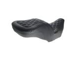 Saddlemen SAD-823-07-182GRE Roadsofa LS Dual Seat w/Grey Double Diamond Lattice Stitch for CVO Touring 23-Up/Street Glide/Road Glide 24-Up