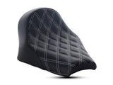 Saddlemen SAD-I18-33-002LS-SI Renegade LS Solo Seat w/Silver Double Diamond Lattice Stitch for Scout Bobber 18-Up