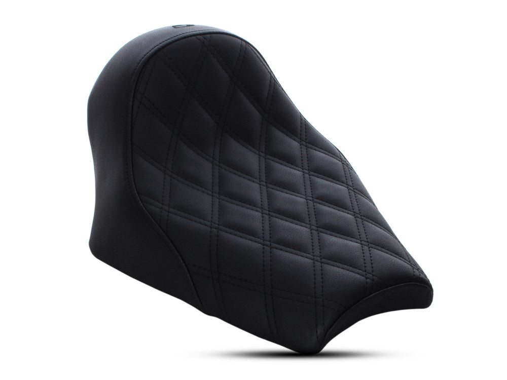 Saddlemen SAD-I18-33-002LS Renegade LS Solo Seat w/Black Double Diamond Lattice Stitch for Scout Bobber 18-Up