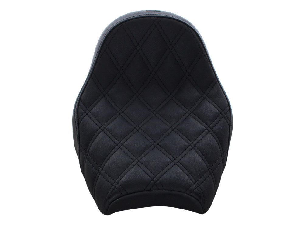 Saddlemen SAD-I18-33-002LS Renegade LS Solo Seat w/Black Double Diamond Lattice Stitch for Scout Bobber 18-Up