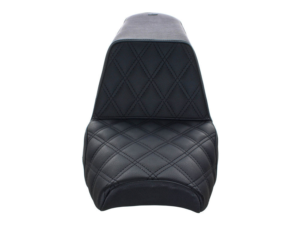 Saddlemen SAD-I18-33-172 Step-Up LS Dual Seat w/Black Double Diamond Lattice Stitch for Scout Bobber 18-Up