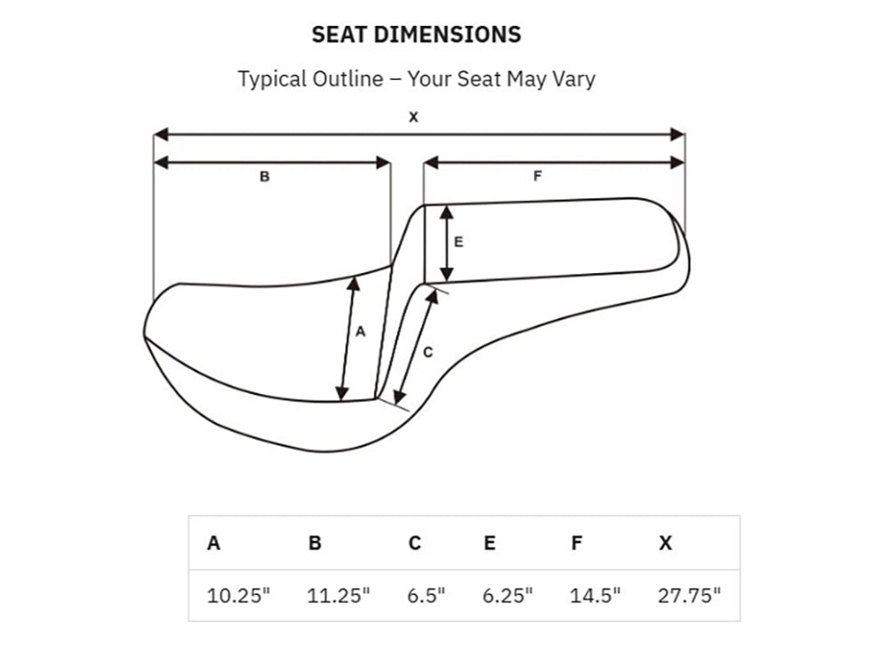Saddlemen SAD-I25-33-172 Step-Up LS Dual Seat w/Black Double Diamond Lattice Stitch for Indian Scout 25-Up