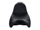 Saddlemen SAD-SC80807DB0 Step-Up San Diego Customs Pro Series Gripper Dual Seat w/Backrest for most Harley-Davidson Touring 08-24