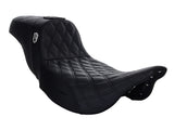 Saddlemen SAD-SC80807DB0 Step-Up San Diego Customs Pro Series Gripper Dual Seat w/Backrest for most Harley-Davidson Touring 08-24