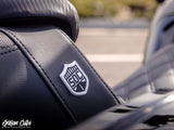 Saddlemen SAD-SC81829DB0 Pro Series San Diego Customs Performance Gripper Dual Seat w/Backrest & Black Stitch for Harley-Davidson Sport Glide/Low Rider 18-Up/Low Rider S 20-Up/Low Rider ST 22-Up