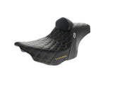 Saddlemen SAD-SC82307DB7 Step-Up San Diego Customs Pro Series Gripper Dual Seat w/Backrest & Gold Stitch for Harley-Davidson CVO Touring 23-Up/Street Glide/Road Glide 24-Up/Touring 25-Up