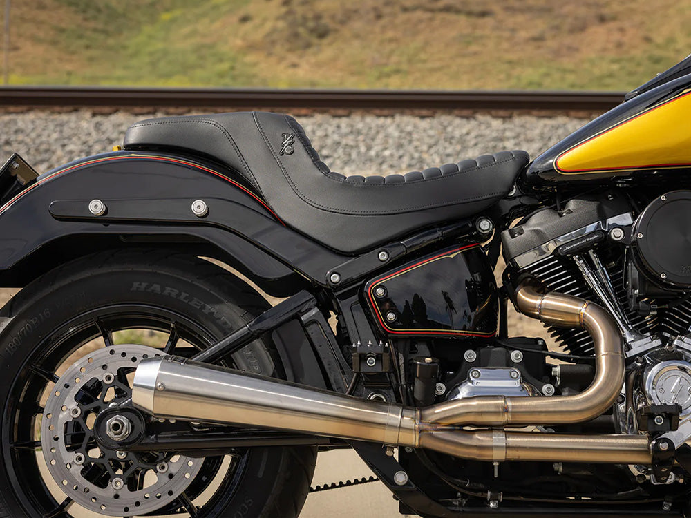 Saddlemen SAD-TS81829T Thrashin' Pro Series Tuck & Roll Dual Seat for Harley-Davidson Sport Glide/Low Rider 18-Up/Low Rider S 20-Up/Low Rider ST 22-Up