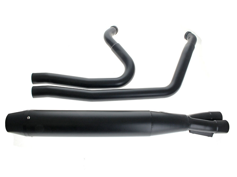 Sawicki Speed SAW-930-01084 Full Length 2-1 Exhaust w/Billet End Cap Black for Touring 95-16