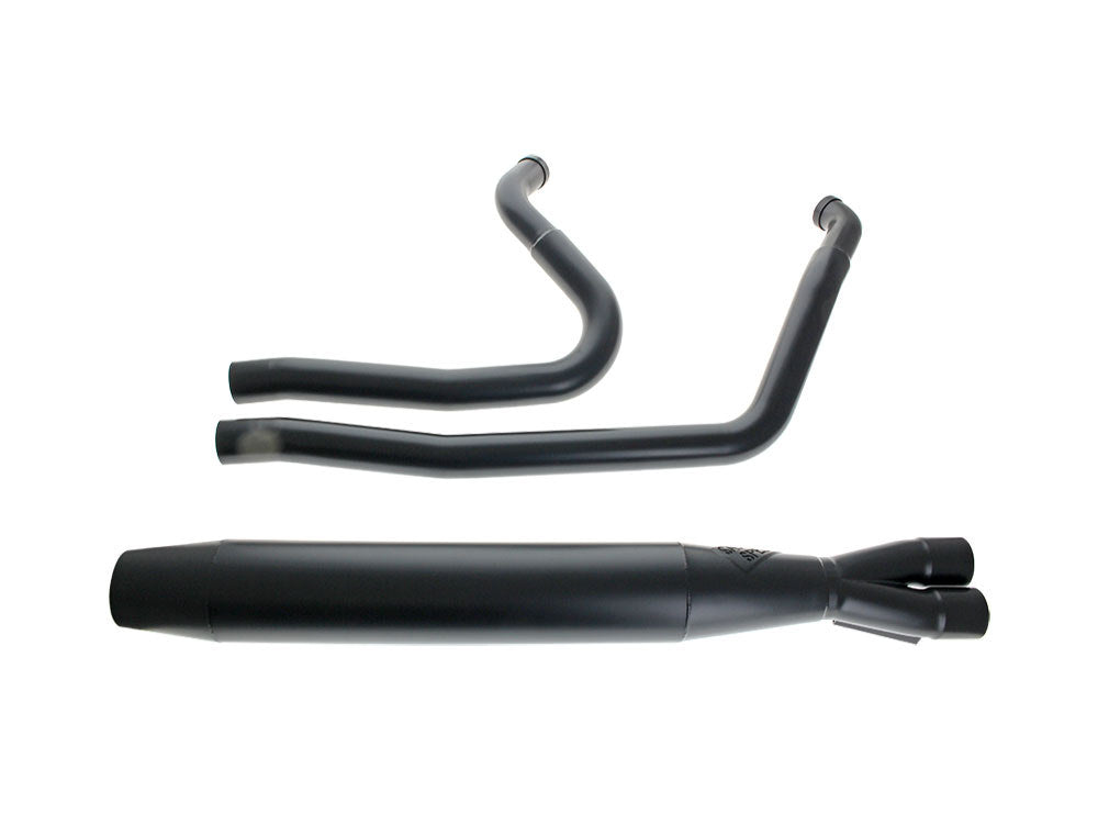 Sawicki Speed SAW-930-01086 Full Length 2-1 Exhaust w/Welded End Cap Black for Touring 95-16