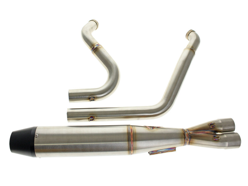 Sawicki Speed SAW-930-01226 Mid Length 2-1 Exhaust w/Billet End Cap Stainless for Touring 95-16