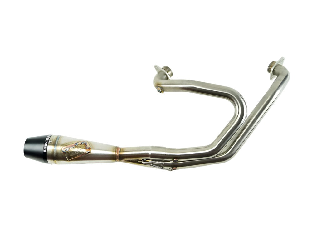 Sawicki Speed SAW-930-01361 Shorty 2-1 Exhaust w/Billet End Cap Stainless for Indian Scout 15-Up