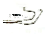 Sawicki Speed SAW-930-01363 Shorty 2-1 Exhaust w/Welded End Cap Stainless for Indian Scout 15-Up