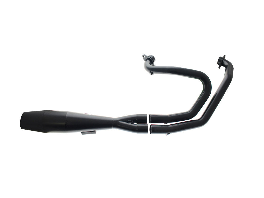 Sawicki Speed SAW-930-01364 Shorty 2-1 Exhaust w/Welded End Cap Black for Indian Scout 15-Up