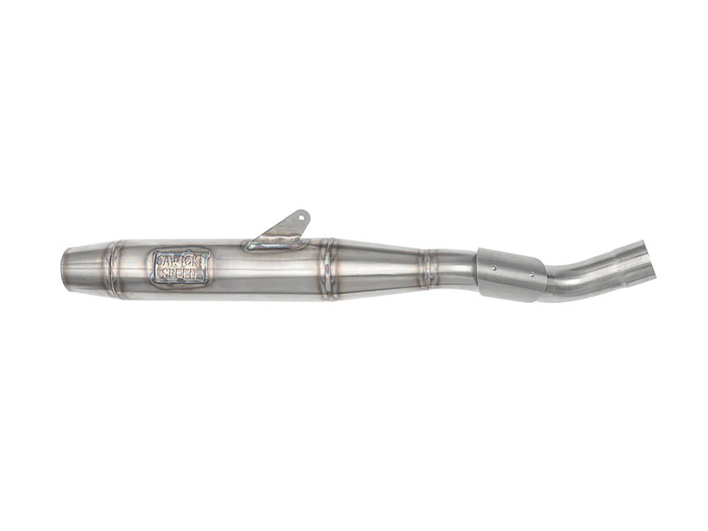 Sawicki Speed SAW-930-04000 Slip On Muffler w/Welded End Cap Stainless for Pan America 21-Up