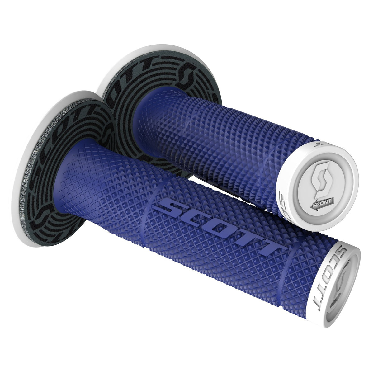 Scott SX II Grips w/Donuts White/Blue