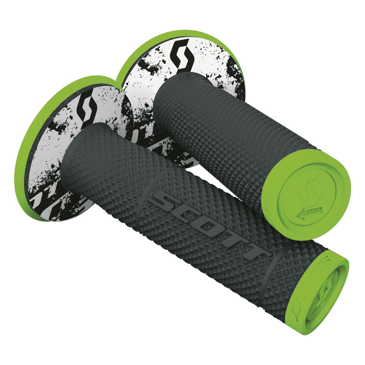 Scott SX II Grips w/Donuts Neon Green/Black