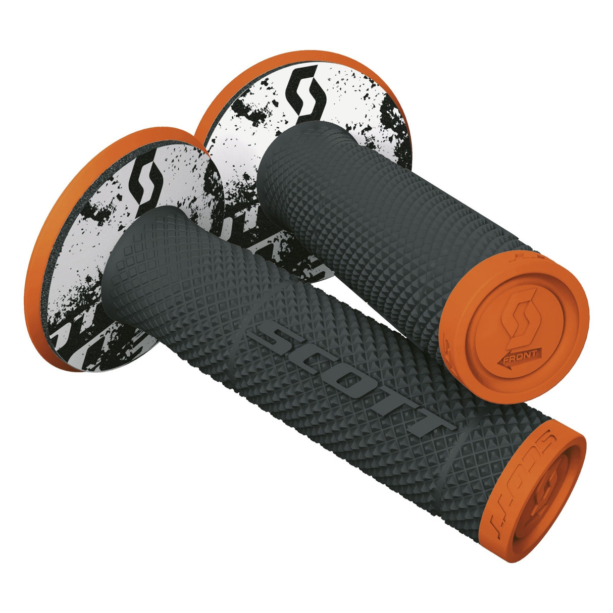 Scott SX II Grips w/Donuts Orange/Black