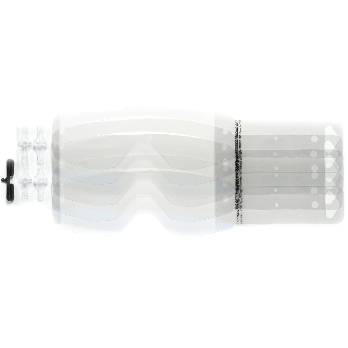 Scott Pro Stack Tear-Off Laminates for Hustle/Split Goggles (Pack 3x3)