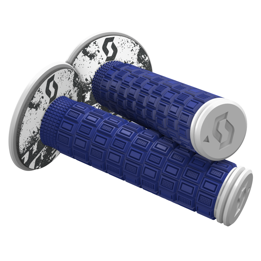 Scott Mellow Grips w/Donuts Blue/White