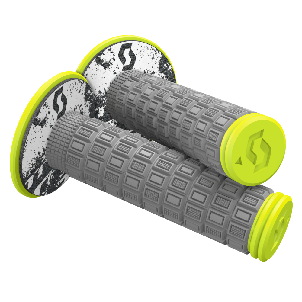 Scott Mellow Grips w/Donuts Grey/Neon Yellow