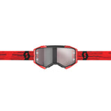 Scott Fury Goggles Dark Red w/Silver Chrome Works Lens