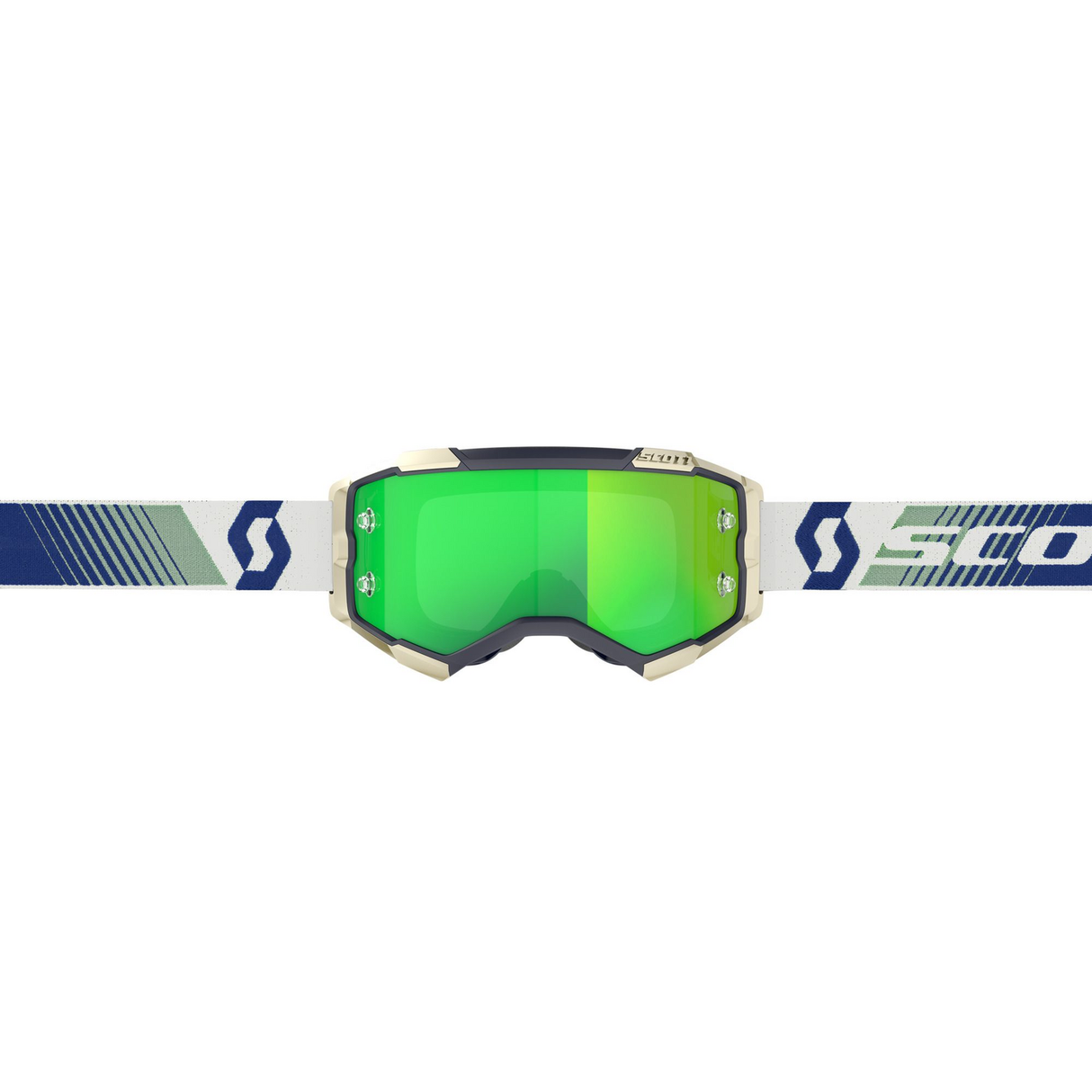 Scott Fury Goggles Blue/Green w/Green Chrome Works Lens