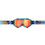 Scott Fury Goggles Royal Blue/Orange w/Orange Chrome Works Lens