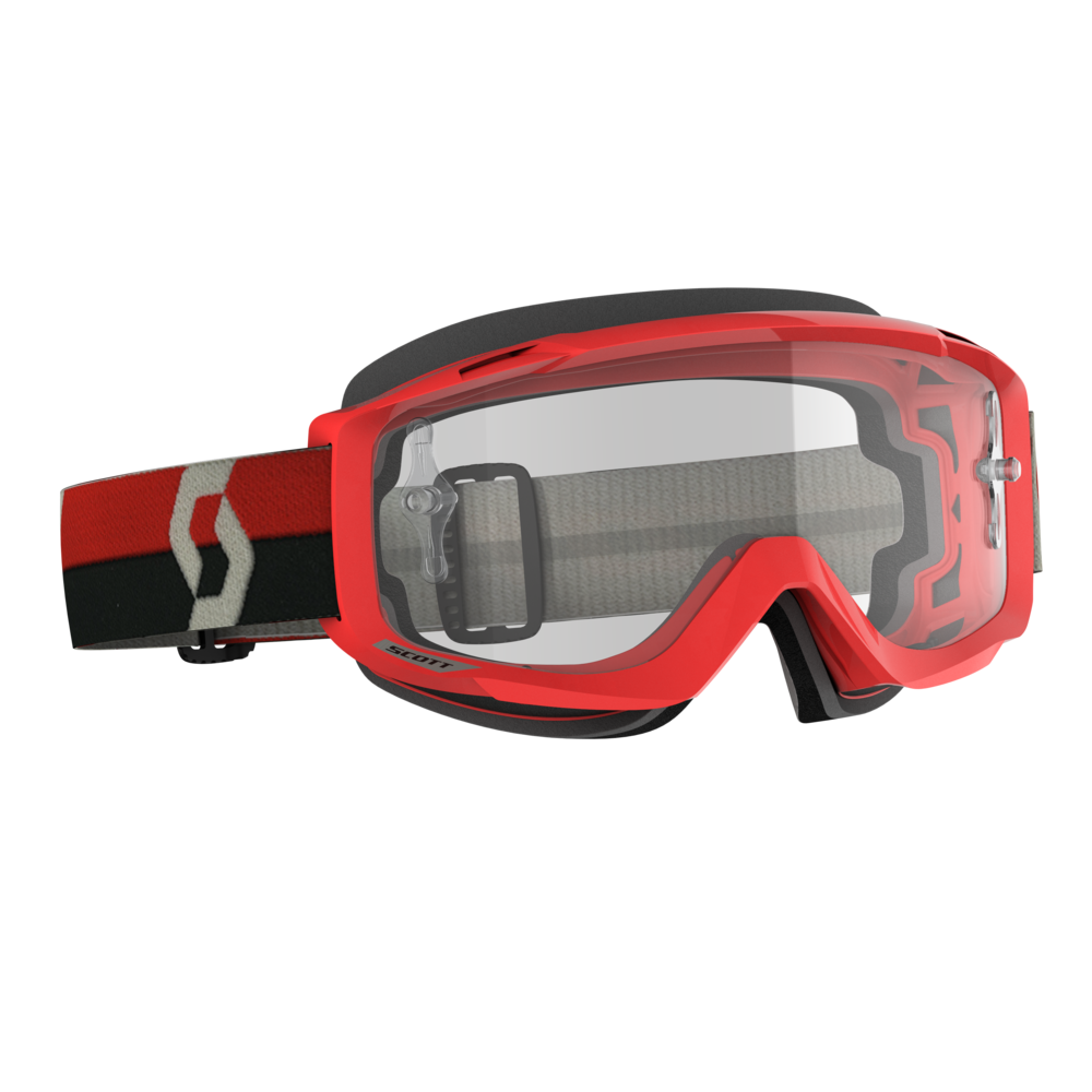 Scott Split OTG Goggles Red/Grey w/Clear Works Lens