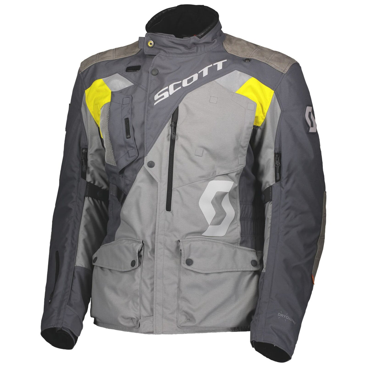 Scott Dualraid Dryo Grey/Yellow Waterproof Textile Jacket