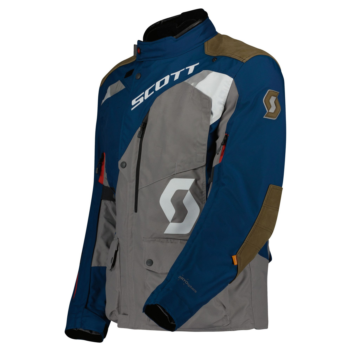 Scott Dualraid Dryo Blue/Titanium Grey Waterproof Textile Jacket