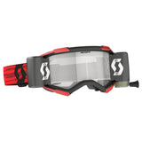 Scott Fury WFS Goggles Dark Red w/Clear Works Lens