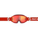 Scott Primal Goggles Red/White w/Orange Chrome Works Lens