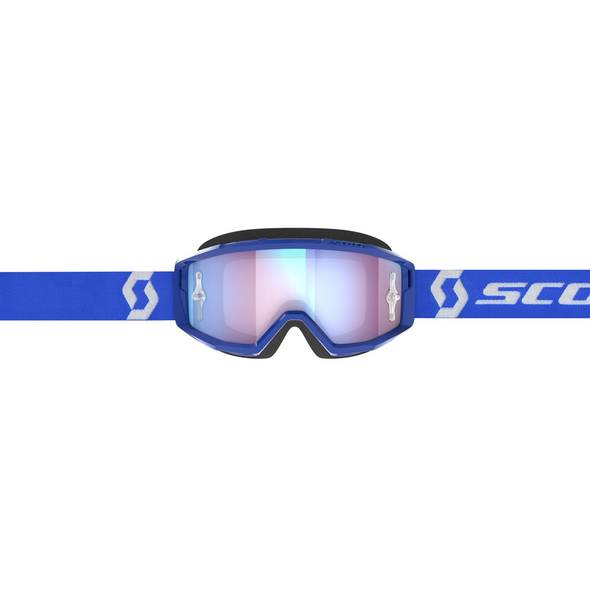 Scott Primal Goggles Blue/White w/Blue Chrome Works Lens