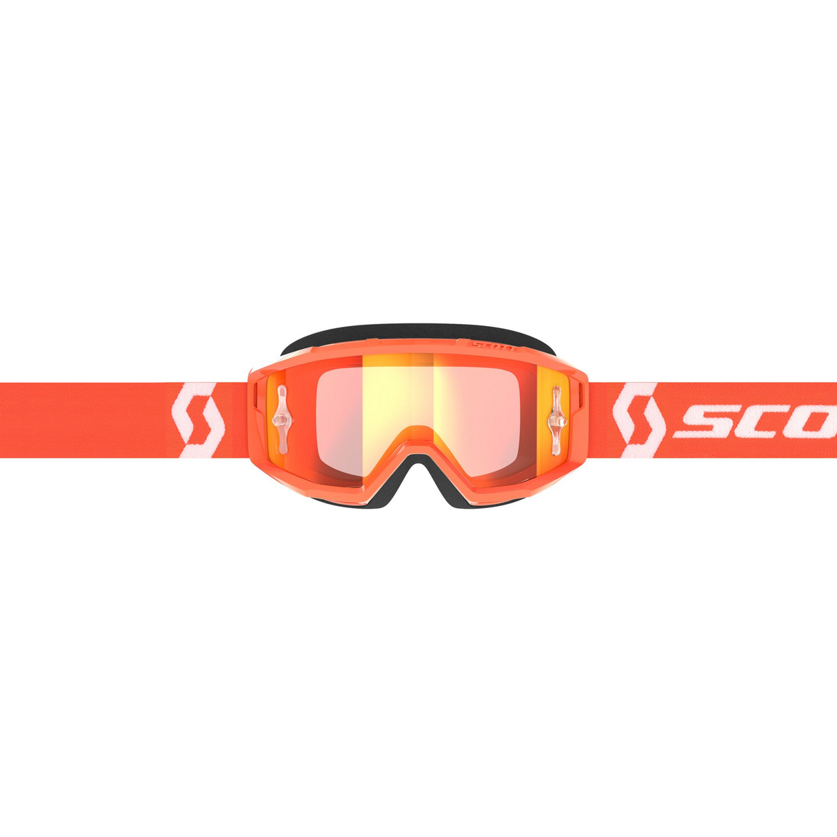 Scott Primal Goggles Orange/White w/Orange Chrome Works Lens