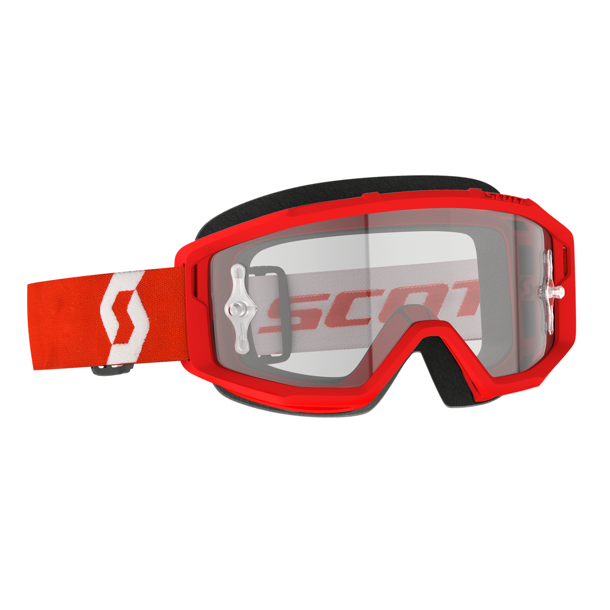 Scott Primal Clear Goggles Red/White w/Clear Works Lens