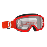 Scott Primal Clear Goggles Red/White w/Clear Works Lens