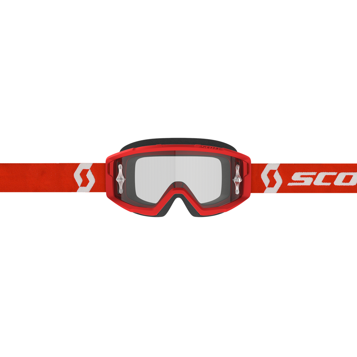 Scott Primal Clear Goggles Red/White w/Clear Works Lens