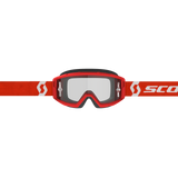 Scott Primal Clear Goggles Red/White w/Clear Works Lens