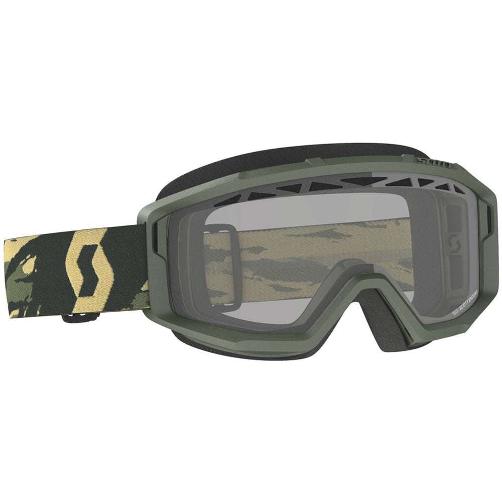 Scott Primal Enduro Goggles Camo Kaki w/Clear Lens