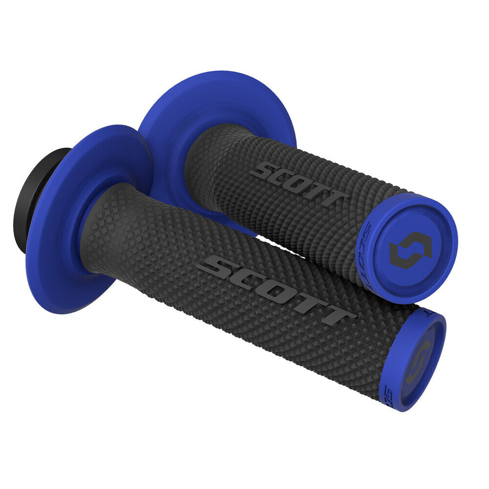 Scott SX II Grips Lock On + Cam Set Black/Blue